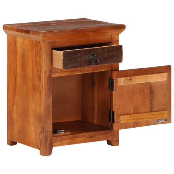 vidaXL Bedside Table Reclaimed Acacia Solid Wood