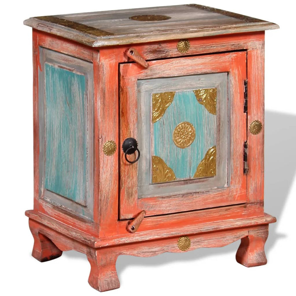 vidaXL Bedside Cabinet Solid Mango Wood Orange