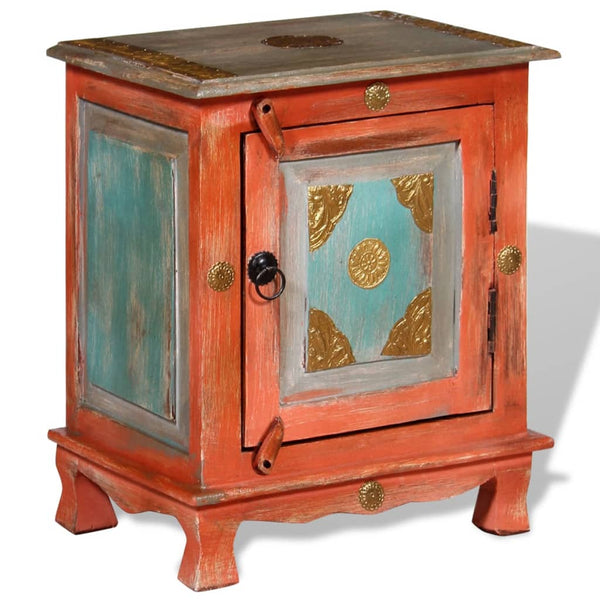 vidaXL Bedside Cabinet Solid Mango Wood Orange