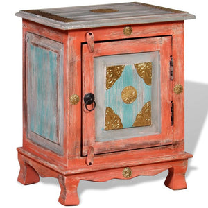 vidaXL Bedside Cabinet Solid Mango Wood Orange