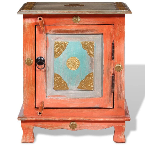 vidaXL Bedside Cabinet Solid Mango Wood Orange