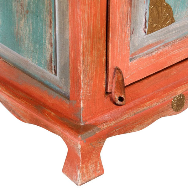 vidaXL Bedside Cabinet Solid Mango Wood Orange