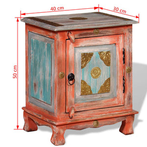 vidaXL Bedside Cabinet Solid Mango Wood Orange
