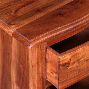 vidaXL Bedside Cabinets with Drawers 2 pcs Solid Acacia Wood