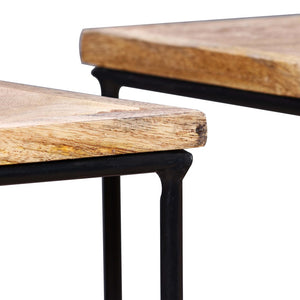 vidaXL Coffee Table Solid Mango Wood 56x48x40 cm