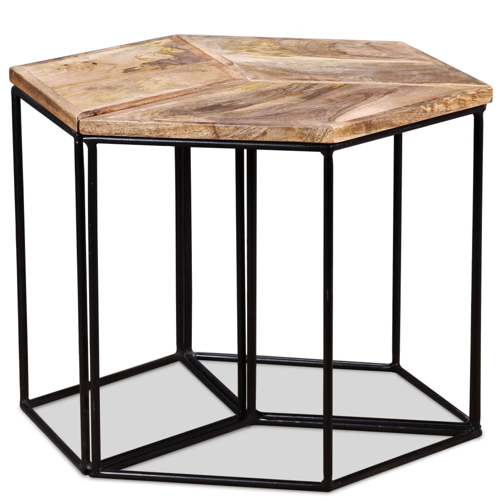 vidaXL Coffee Table Solid Mango Wood 56x48x40 cm