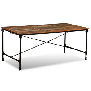 vidaXL Dining Table Reclaimed Solid Wood 180 cm