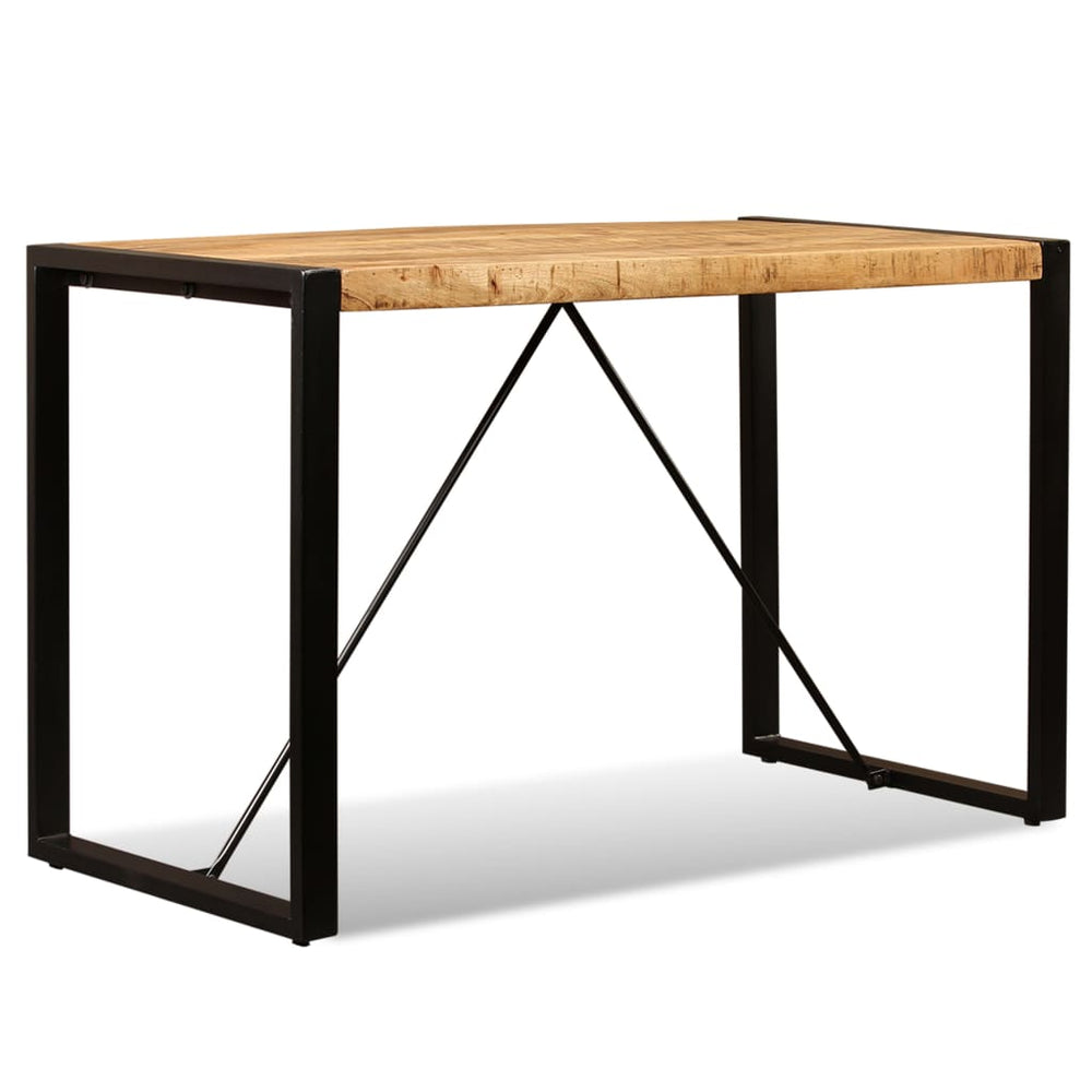 vidaXL Dining Table Rough Solid Mango Wood 120 cm