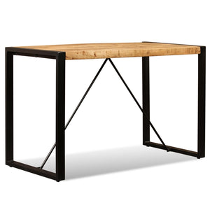 vidaXL Dining Table Rough Solid Mango Wood 120 cm