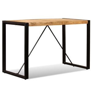 vidaXL Dining Table Rough Solid Mango Wood 120 cm