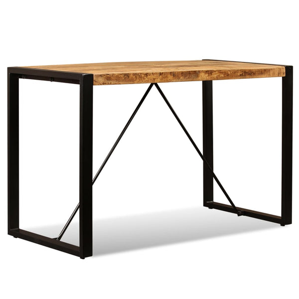 vidaXL Dining Table Rough Solid Mango Wood 120 cm