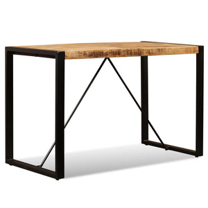 vidaXL Dining Table Rough Solid Mango Wood 120 cm