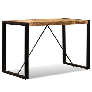 vidaXL Dining Table Rough Solid Mango Wood 120 cm