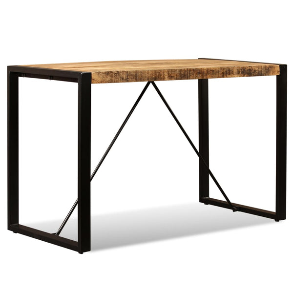 vidaXL Dining Table Rough Solid Mango Wood 120 cm