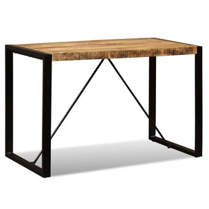 vidaXL Dining Table Rough Solid Mango Wood 120 cm