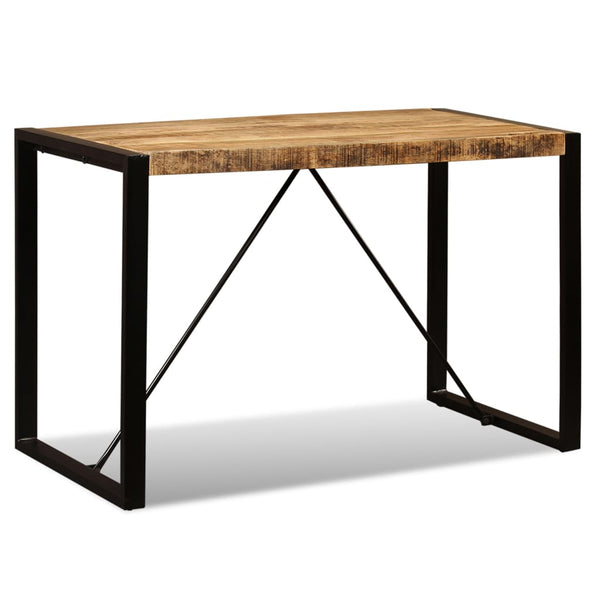 vidaXL Dining Table Rough Solid Mango Wood 120 cm