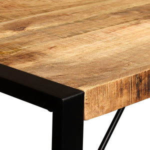 vidaXL Dining Table Rough Solid Mango Wood 120 cm
