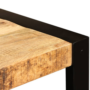 vidaXL Dining Table Rough Solid Mango Wood 120 cm