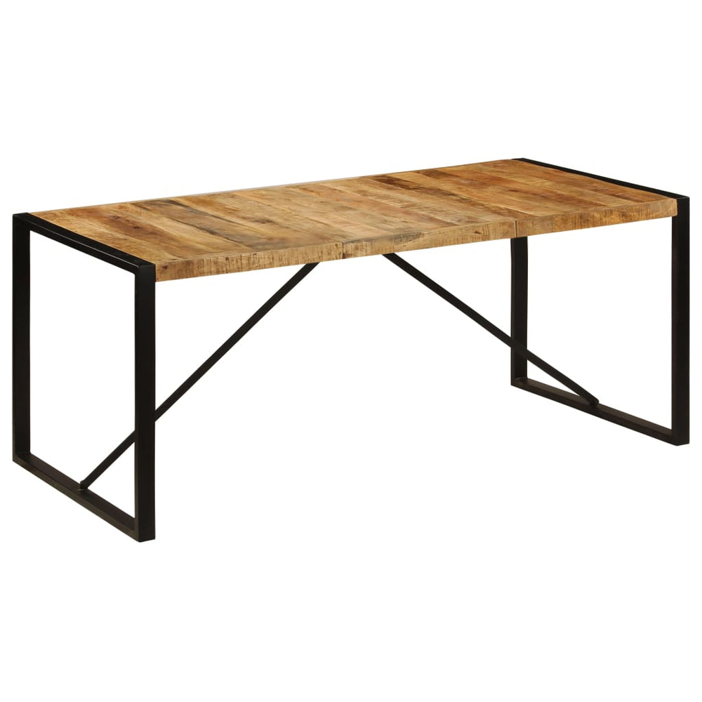 vidaXL Dining Table Rough Solid Mango Wood 180 cm