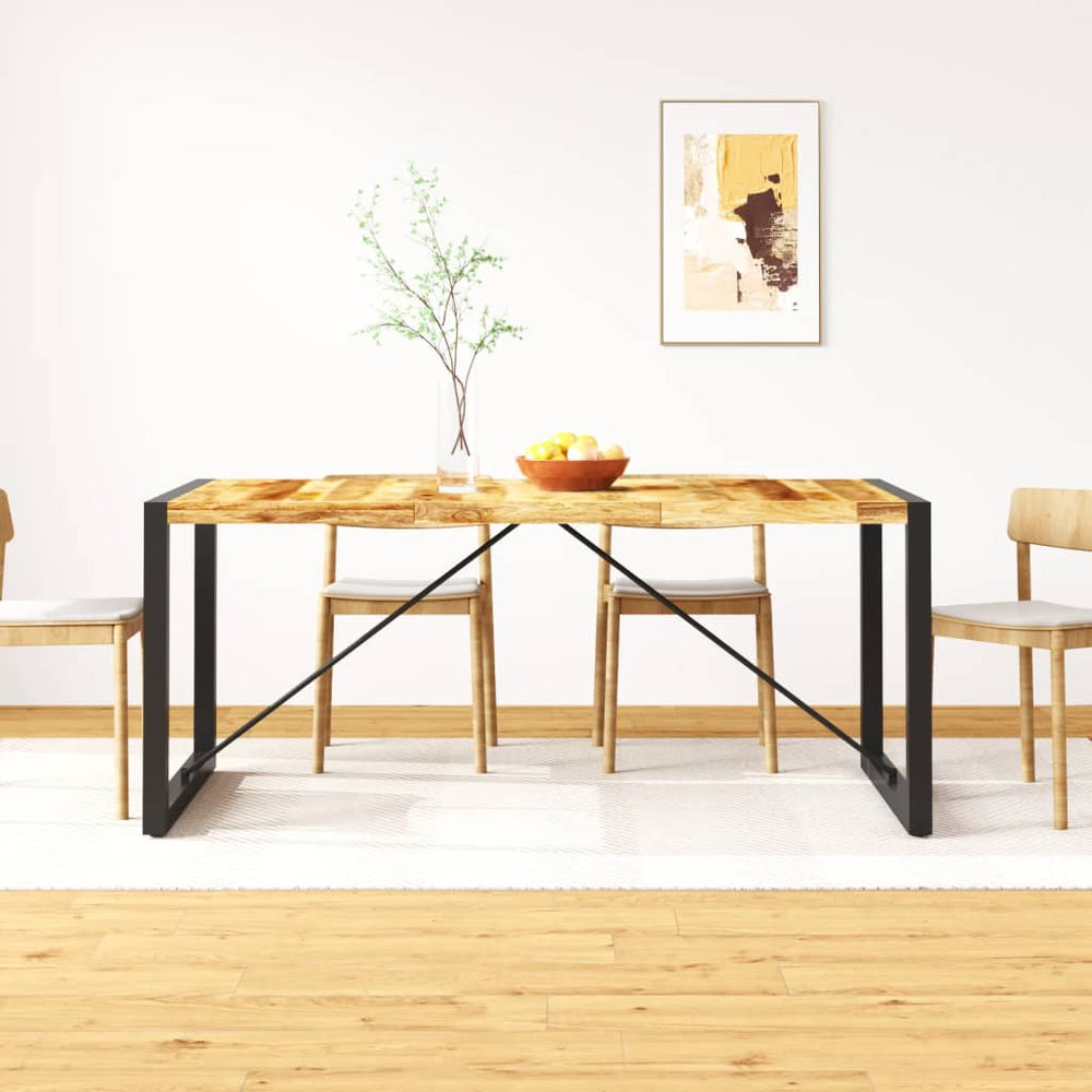 vidaXL Dining Table Rough Solid Mango Wood 180 cm