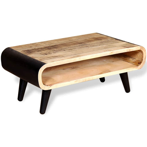 vidaXL Coffee Table Rough Mango Wood 90x55x39 cm
