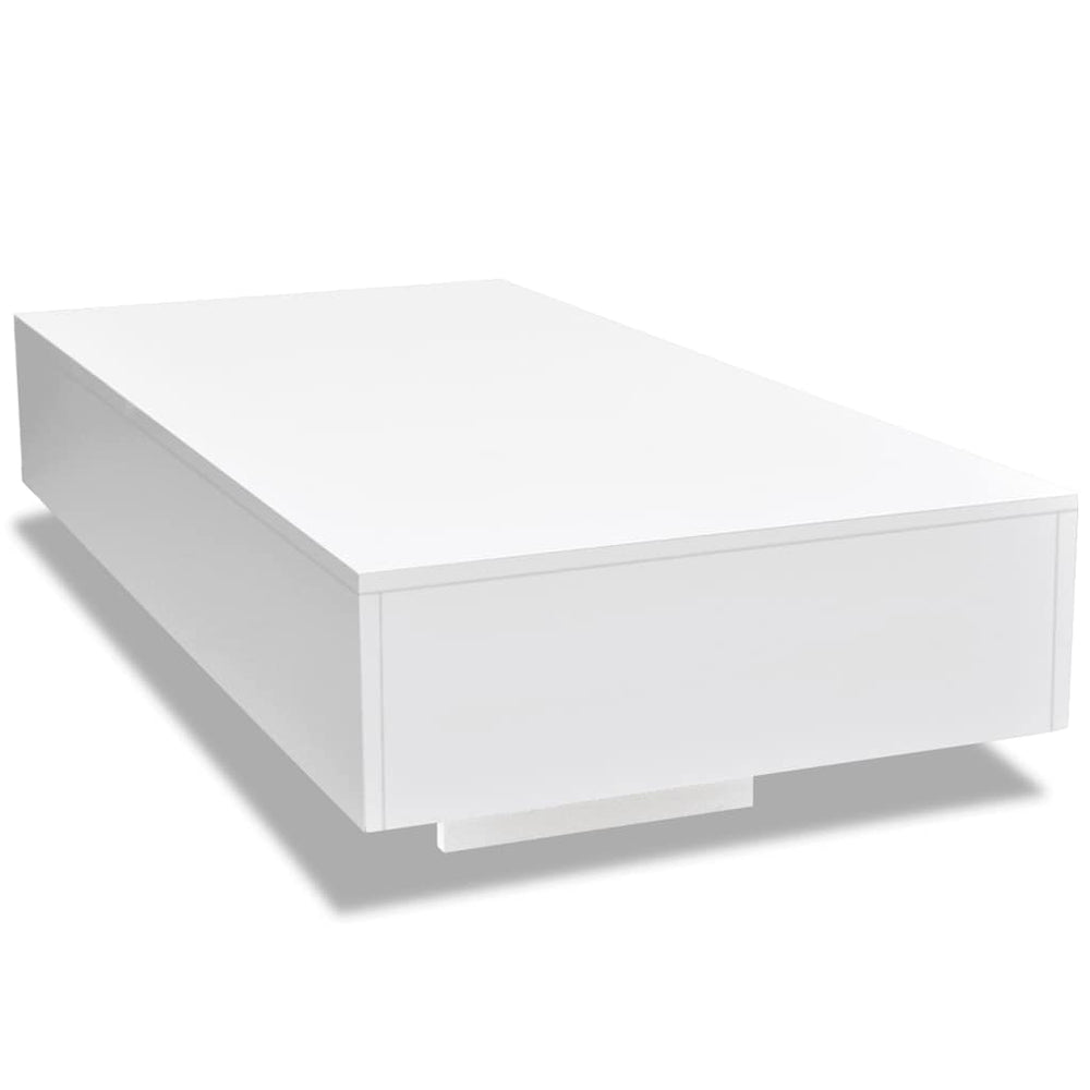vidaXL Coffee Table High Gloss White