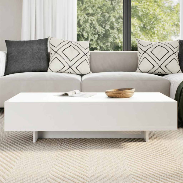 vidaXL Coffee Table High Gloss White