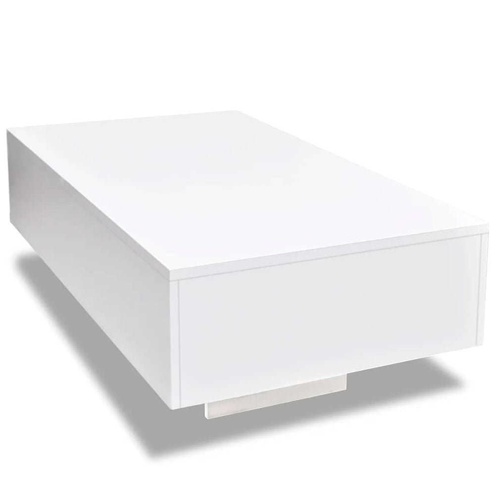 vidaXL Coffee Table High-Gloss White