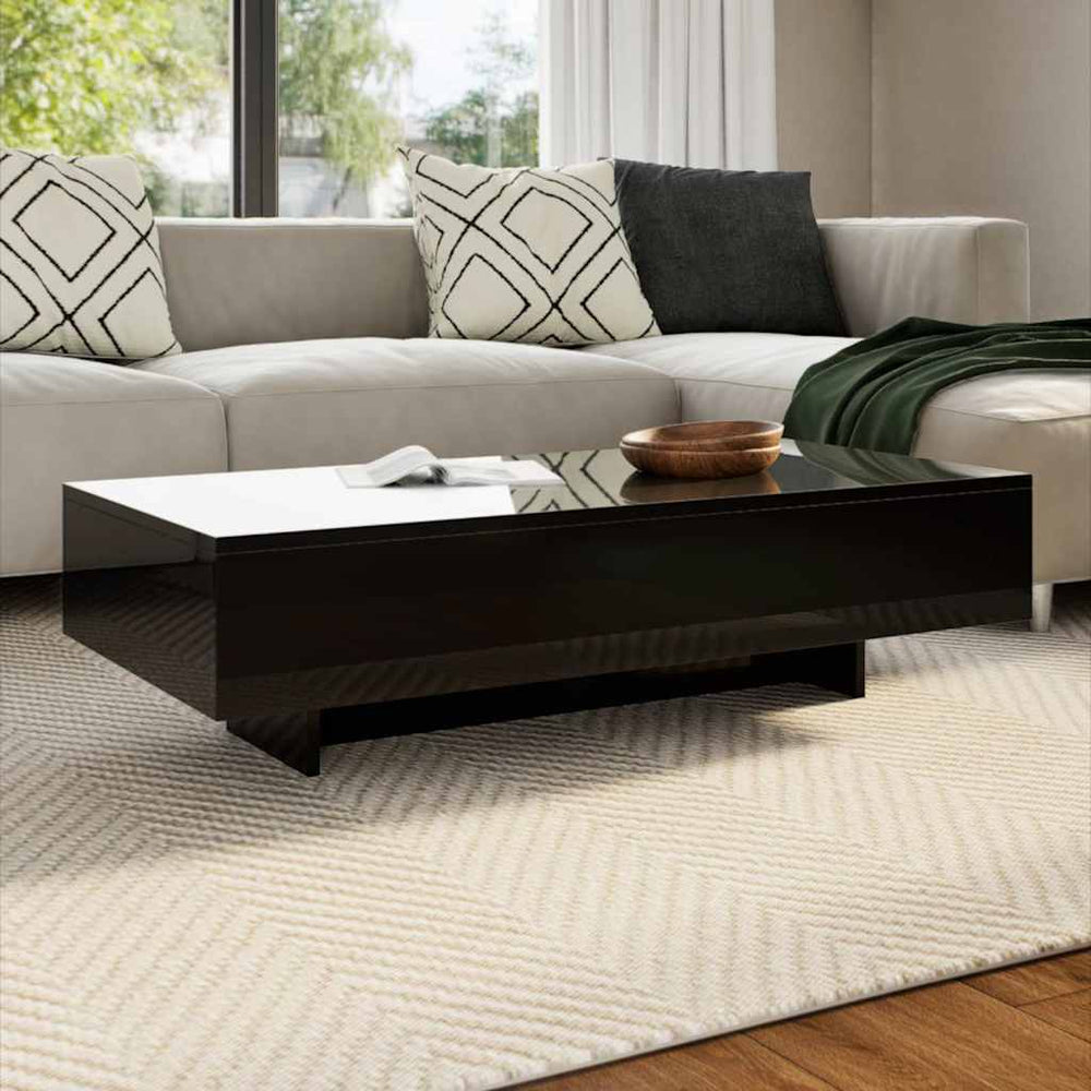 vidaXL Coffee Table High Gloss Black