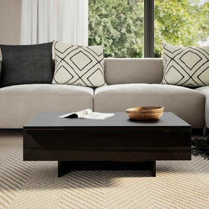 vidaXL Coffee Table High Gloss Black