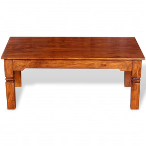 vidaXL Coffee Table Solid Wood 110x60x45 cm