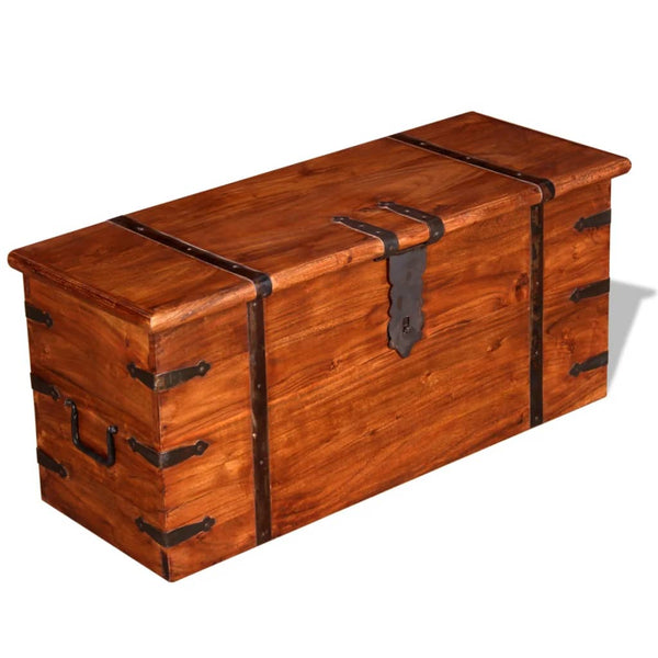 vidaXL 2-Piece Trunk Set Solid Wood