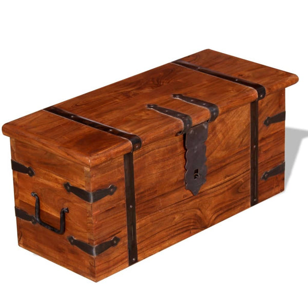 vidaXL 2-Piece Trunk Set Solid Wood