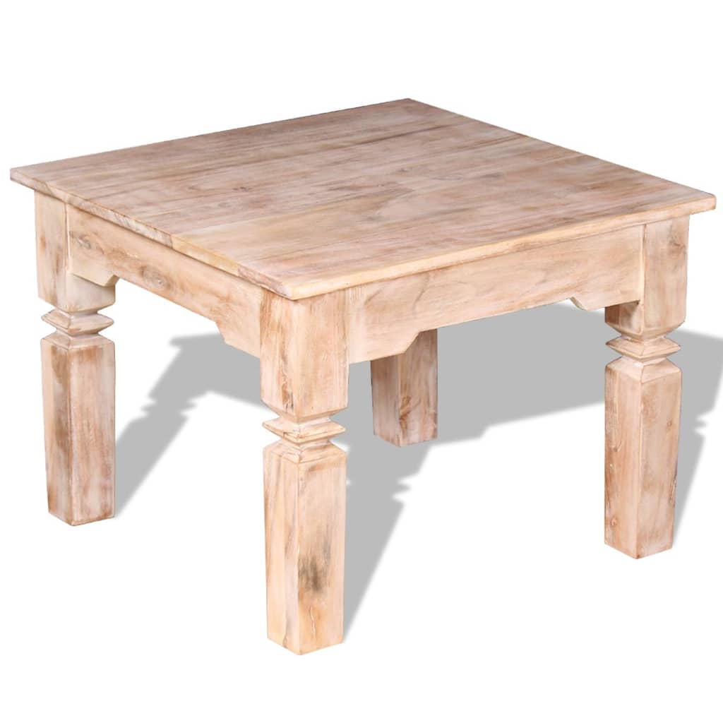 vidaXL Coffee table Acacia wood 60x60x45 cm