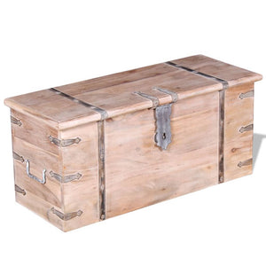 vidaXL Two-Piece Storage Trunk Set Acacia Wood