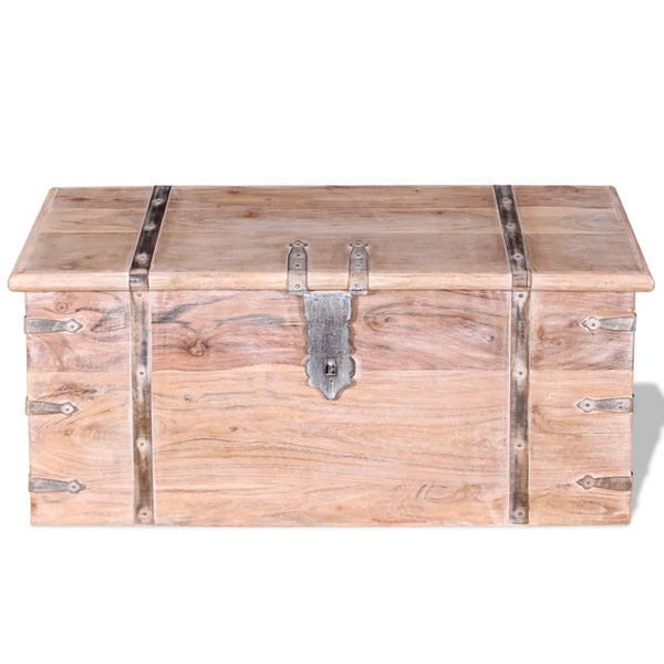vidaXL Two-Piece Storage Trunk Set Acacia Wood