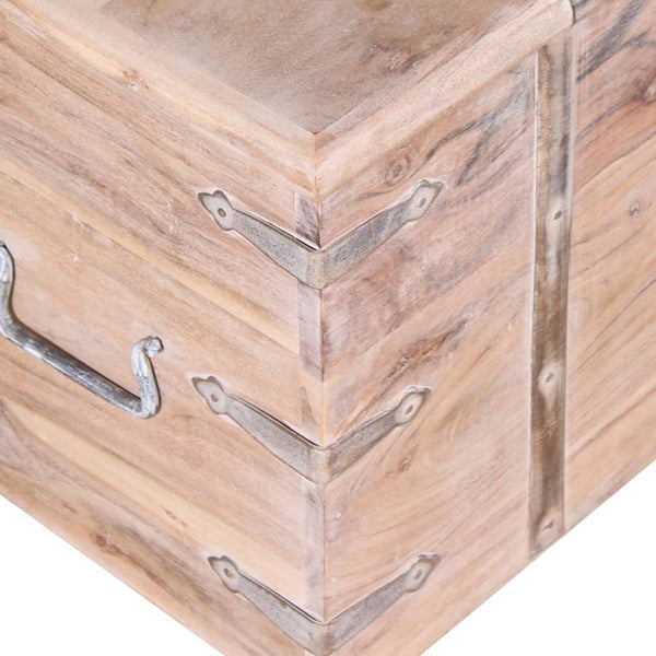 vidaXL Two-Piece Storage Trunk Set Acacia Wood