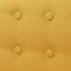 vidaXL Armchair Yellow Fabric