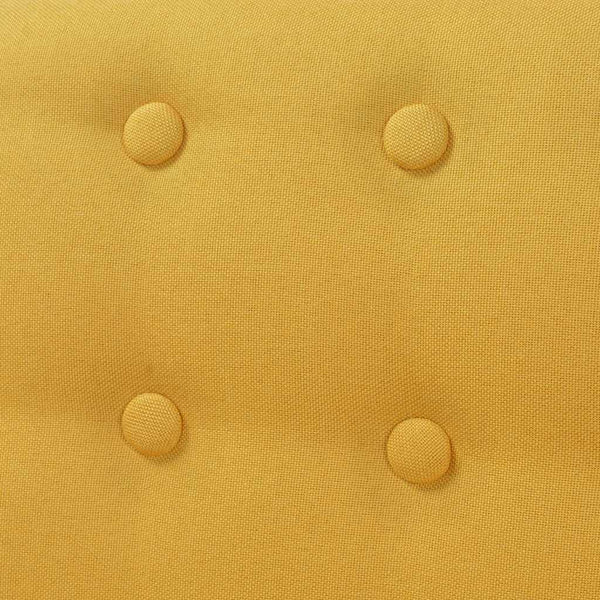 vidaXL Armchair Yellow Fabric