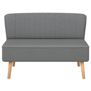 vidaXL Sofa Fabric 117x55.5x77 cm Light Grey