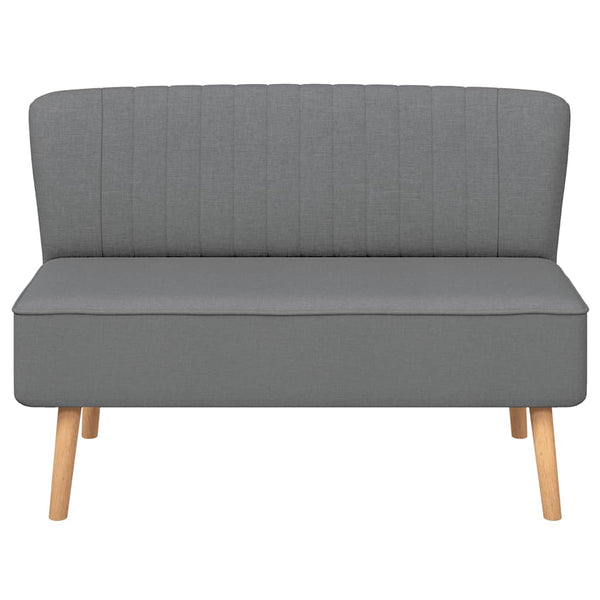 vidaXL Sofa Fabric 117x55.5x77 cm Light Grey