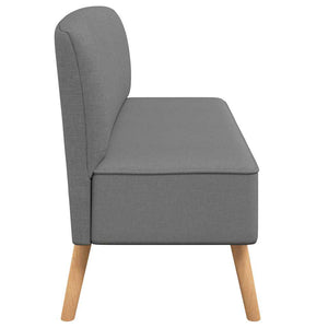 vidaXL Sofa Fabric 117x55.5x77 cm Light Grey