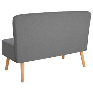 vidaXL Sofa Fabric 117x55.5x77 cm Light Grey