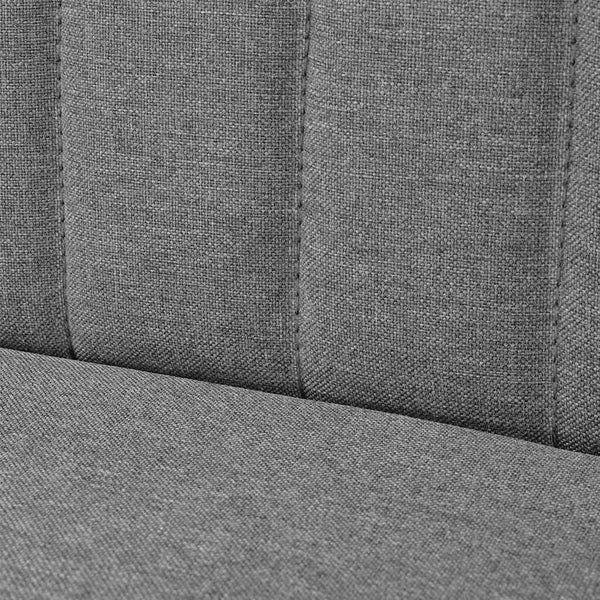 vidaXL Sofa Fabric 117x55.5x77 cm Light Grey