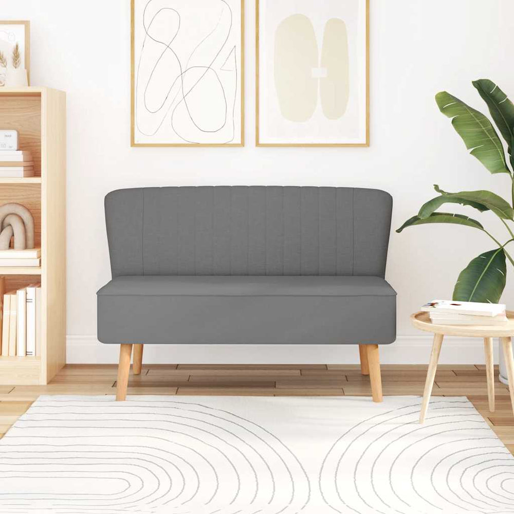 vidaXL Sofa Fabric 117x55.5x77 cm Light Grey