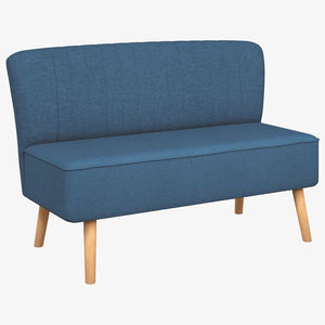 vidaXL Fabric Sofa 117x55.5x77 cm Blue