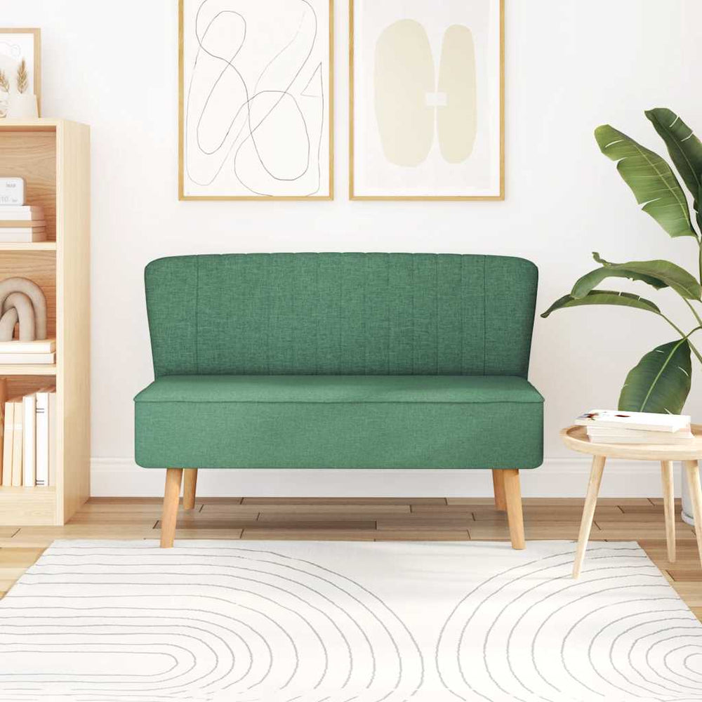 vidaXL Sofa Fabric 117 x 55.5 x 77 cm Green