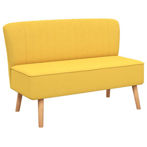 vidaXL Sofa Fabric 117x55.5x77 Yellow