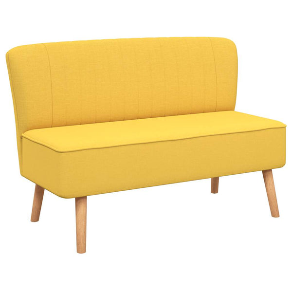 vidaXL Sofa Fabric 117x55.5x77 Yellow