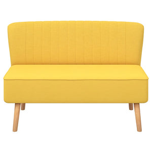 vidaXL Sofa Fabric 117x55.5x77 Yellow